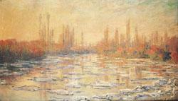 Claude Monet Ice Thawing on the Seine France oil painting art